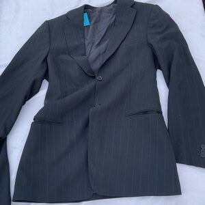 Emporio Armani Made in Italy Pinstripe Suit Jacket & Pants Size 48 ultra rare